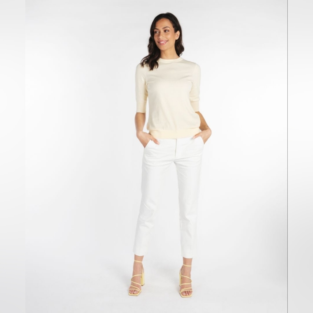 Size 12 Esqualo White Chino Pant NWOT